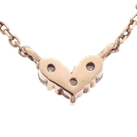 4℃(ヨンドシー) ハート 3粒ダイヤ ネックレス アクセサリー 4℃(ヨンドシー) ハート 3粒ダイヤ ネックレス アクセサリー