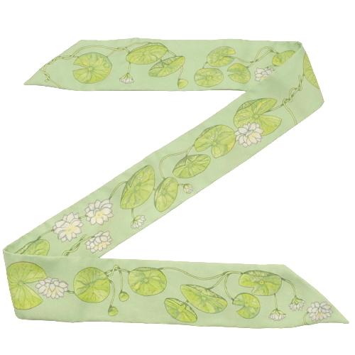 人気新品入荷 おすすめ 人気商品 Hermes エルメス ツイリー Jardin Sur Le Nil スカーフ ナイルの庭 花柄 バッグ小物 シルク ライトグリーン アラモード 財布 帽子 ファッション小物 Headshotsbar Com