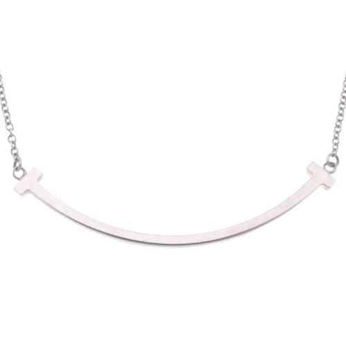 超歓迎 Tiffany Co ティファニー Tスマイル スモール ネックレス アクセサリー ジュエリー ペンダント シルバー925 アラモード 新版 Artech Mi It