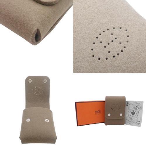 HERMES エルメス ドッグプリント ミニ トランプ 2点セット ケース付き