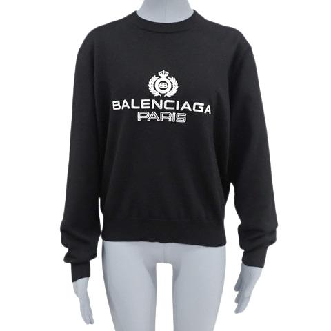 バレンシアガ エンブロイダリー ニットセーター トップス BBロゴ刺繍