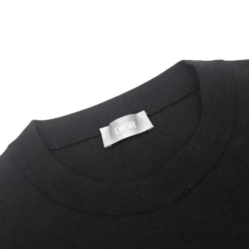 Dior HOMME ディオール・オム ロゴパッチ付 ニット トップス M Dior HOMME ディオール・オム ロゴパッチ付 ニット トップス M