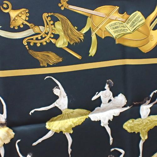 HERMES バレリーナ スカーフ HERMES エルメス カレ90 La Dance ラ ダンス バレリーナ