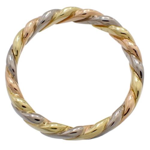 Dior(ディオール) ツイスト リング K18 イエローゴールド ホワイト  