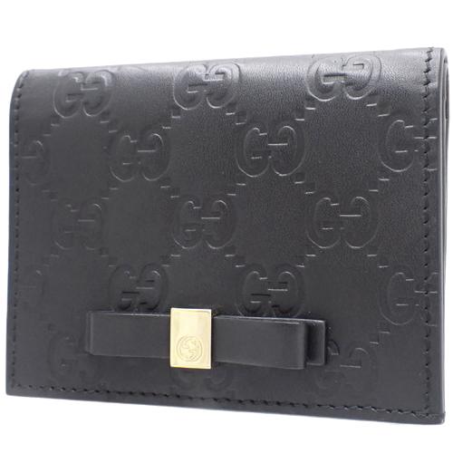 GUCCI グッチ ボウイ グッチシグネチャー 2つ折り ミニウォレット  