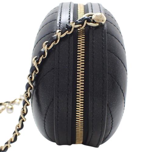 CHANEL シャネル Vステッチ ココマーク チェーン ショルダーバッグ  