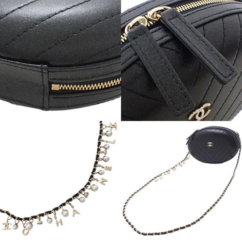 CHANEL シャネル Vステッチ ココマーク チェーン ショルダーバッグ  