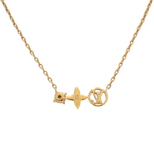 LOUIS VUITTONヴィトン プティルイ ネックレス ゴールド LOUIS