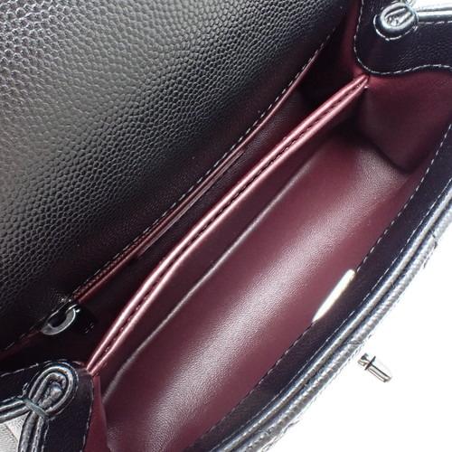 CHANEL（シャネル） Vステッチ ココハンドル XXS ソーブラック