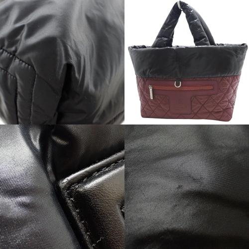 ★美品★ CHANEL シャネル トートバッグ ココマーク ラムスキン ブラック シャネル CHANEL ココマーク レザートートバッグ 5番台 ブラック