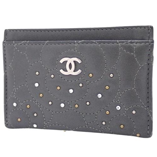 CHANEL(シャネル) カメリア スタッズ カードケース 名刺入れ パス 