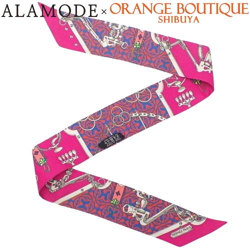 HERMES エルメス MORS ET GOURMETTES REMIX 馬銜と鎖 ツイリー  