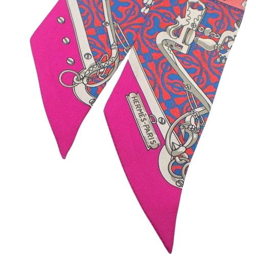 HERMES エルメス MORS ET GOURMETTES REMIX 馬銜と鎖 ツイリー