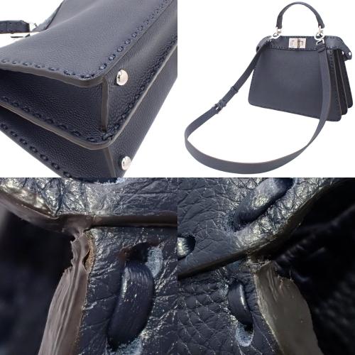 現行モデル FENDI セレリア ピーカブー ミニ ネイビー ショルダーバッグ FENDI FENDI(フェンディ) セレリア ピーカブー ISeeU スモール