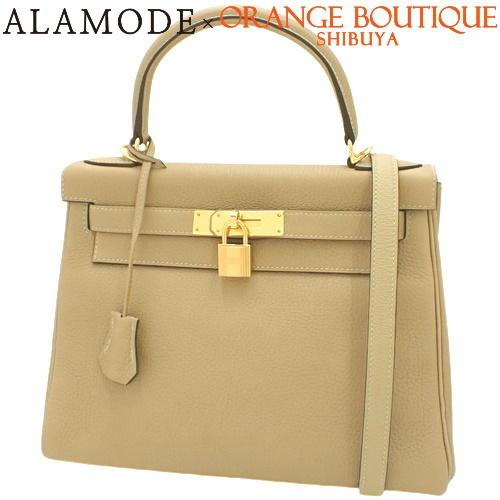 HERMES HERMES(エルメス) ケリー 28 (内縫い) ベージュ トリヨン 