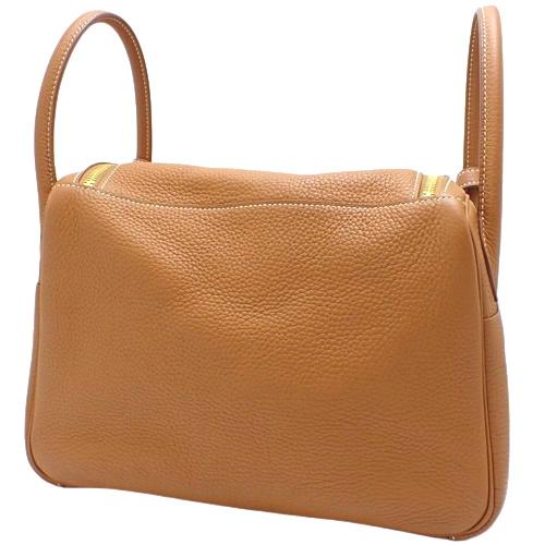 HERMES HERMES(エルメス) リンディ 30 ゴールド ブラウン茶 トリヨン 