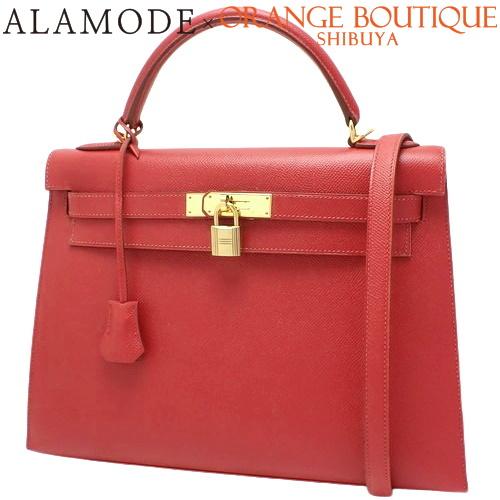 HERMES HERMES(エルメス) ケリー 32 (外縫い) ルージュヴィフ レッド  