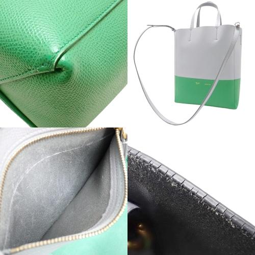 CELINE セリーヌ バーティカルカバ スモール トート 旧ロゴ レザー  