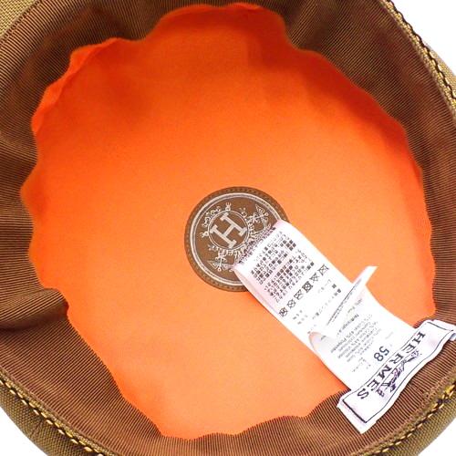 HERMES HERMES(エルメス) カヴァル キャスケット ブラウン茶