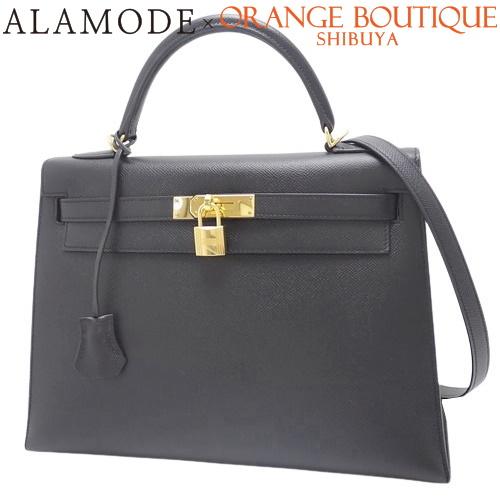 エルメス HERMES 臨め ケリー25 外縫い B刻 ブラック ゴールド金具  