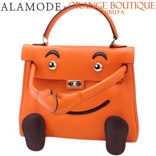 HERMES HERMES(エルメス) ケリードール オレンジ ダークブラウン HERMES HERMES(エルメス) ケリードール オレンジ ダークブラウン