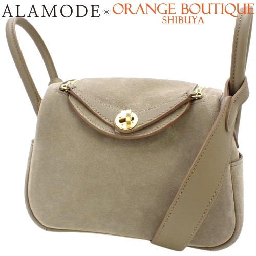 HERMES 【新品】HERMES(エルメス) リンディミニ W刻印 グリスカイユ  