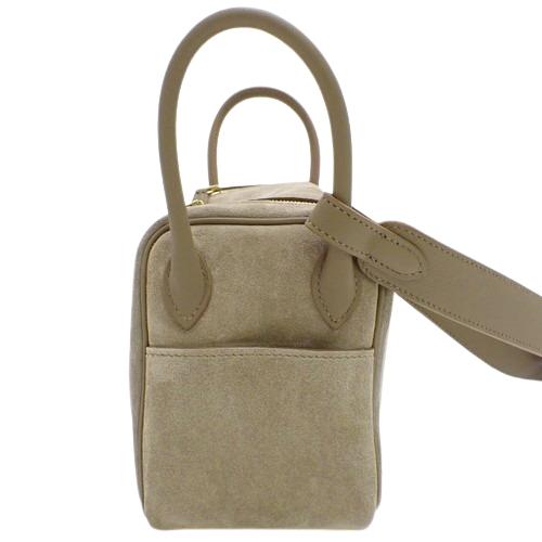 HERMES 【新品】HERMES(エルメス) リンディミニ W刻印 グリスカイユ  