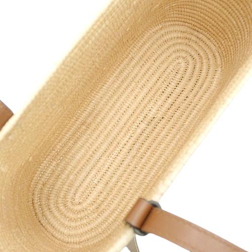 最終お値下げ　LOEWE かごバッグ ベージュ/ブラウン LOEWE ロエベ スクエア バスケットバッグ スモール トート かご