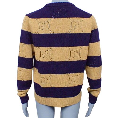 GUCCI グッチ GG柄 ボーダー ニット トップス 長袖 セーター S