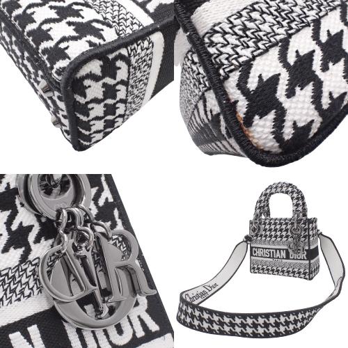 Christian Dior 千鳥格子ウールキャップ/58