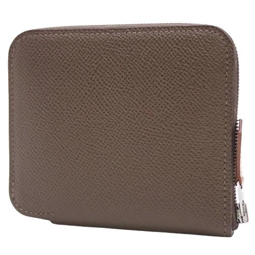 エルメス マネークリップ エプソン ダークブラウン パラジウム金具 二