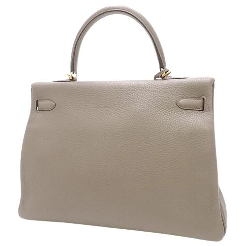 HERMES HERMES(エルメス) ケリー 35 (内縫い) エタン グレー トリヨン  