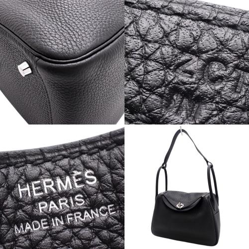 HERMES HERMES(エルメス) リンディ 26 ブラック黒 トリヨン シルバー