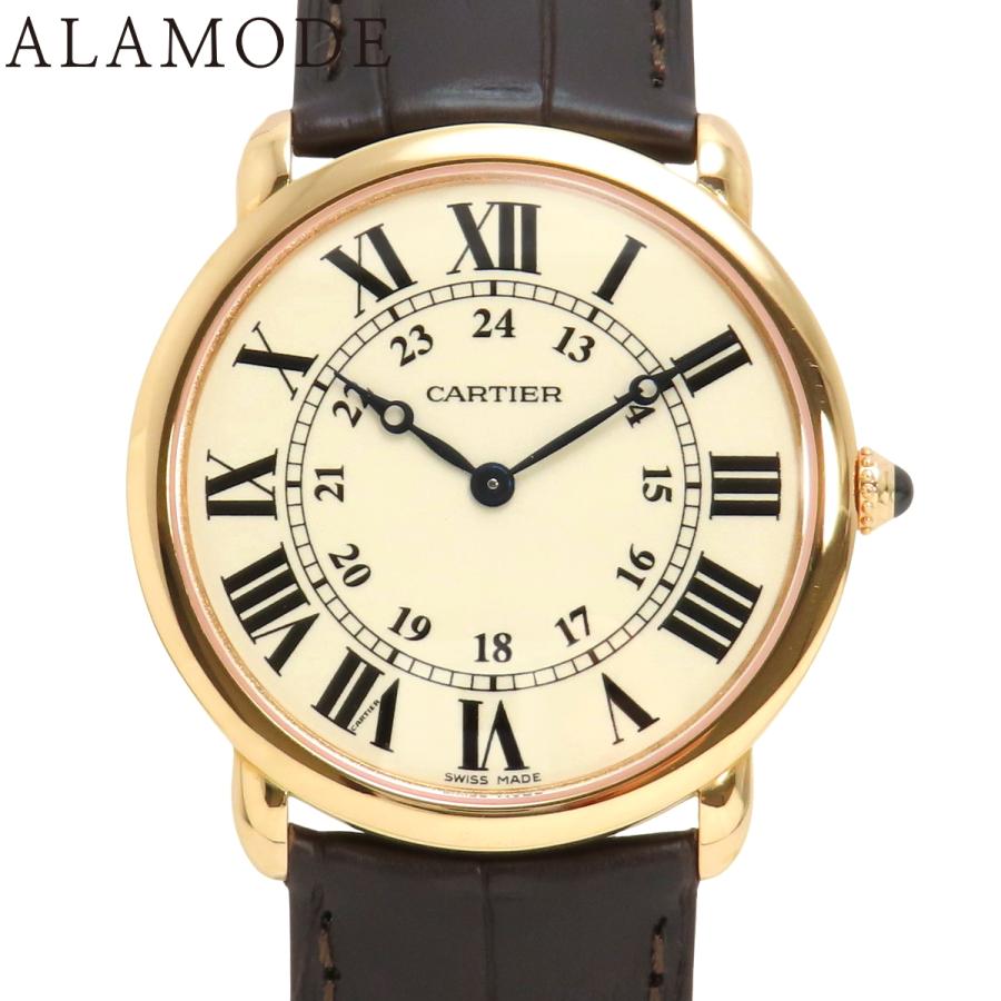 Cartier 【保証書付】カルティエ ロンドルイカルティエ W6800251 PG/革  
