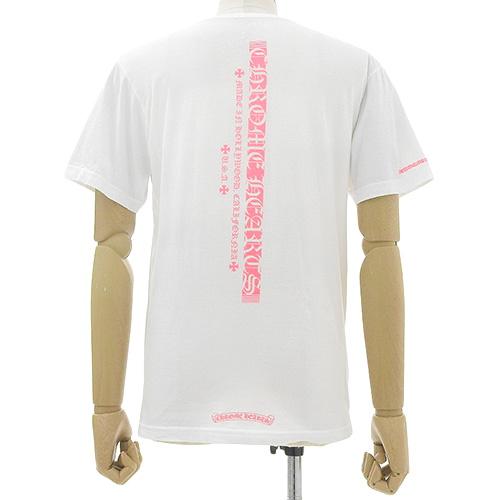 CHROME HEARTS(クロムハーツ) ネオンピンク ストライプロゴ T CHROME HEARTS(クロムハーツ) ネオンピンク ストライプロゴ T