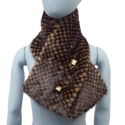 Louis Vuitton エシャルプ ダミエ マフラー ブラウン Louis