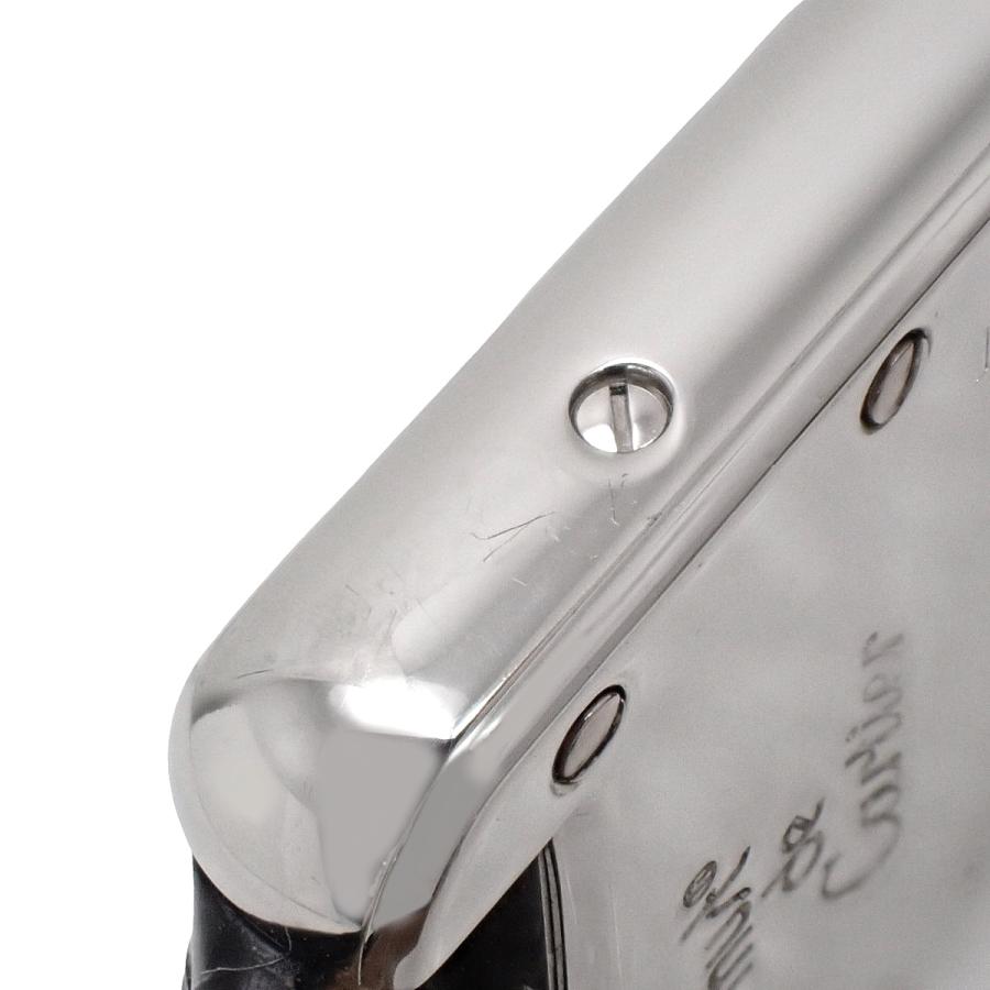 Cartier カルティエ マストタンクSM SV925×レザー クオーツ 腕時計  