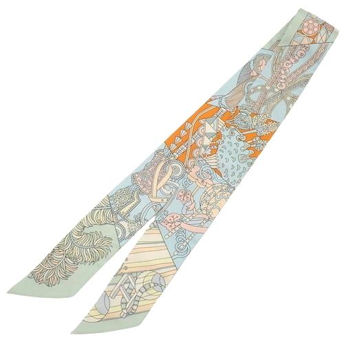 HERMES HERMES(エルメス) 杖傘と決闘 ツイリー シエル ローズ HERMES HERMES(エルメス) 杖傘と決闘 ツイリー シエル ローズ