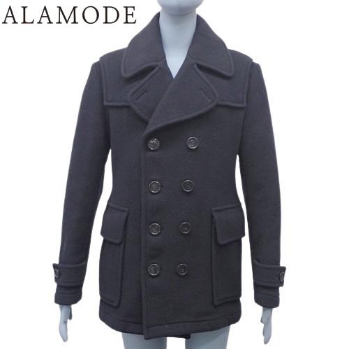 BURBERRY(バーバリー) ダブルブレスト ピーコート アウター アパレル ファッション M ウール ネイビー紺 メンズ 40802135539【中古】【アラモード】 BURBERRY（バーバリー） ダブルブレスト ピーコート アウター アパレル