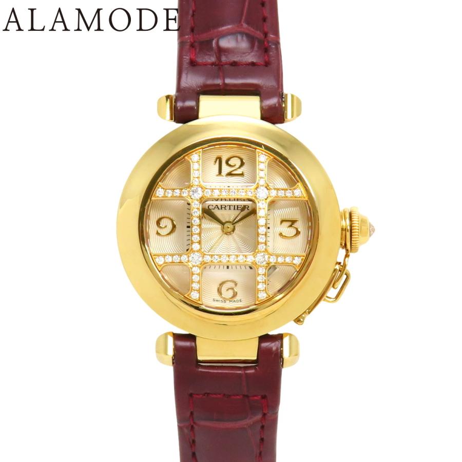 カルティエ　パシャ　自動巻き　レディース PASHA DE CARTIER カルティエ パシャドゥカルティエ 18K PG 35mm