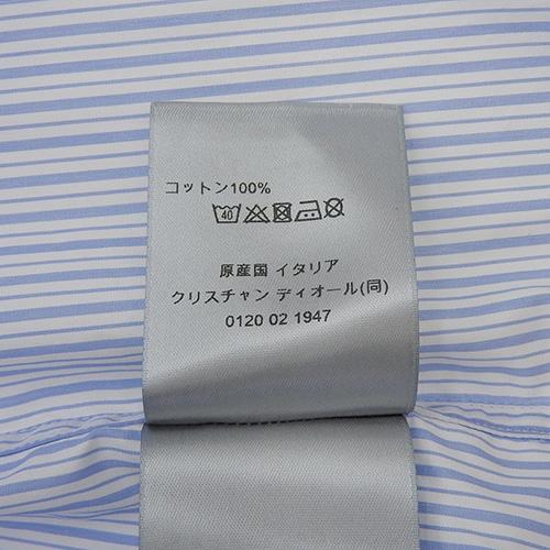クリスチャン ディオール ストライプシャツ トップス 2024年 長袖 40