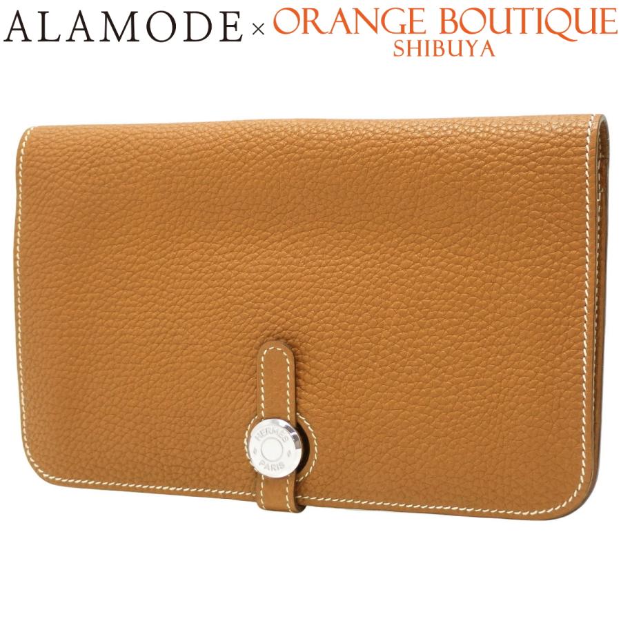 HERMES HERMES(エルメス) ドゴン デュオ ゴールド ブラウン トリヨン  