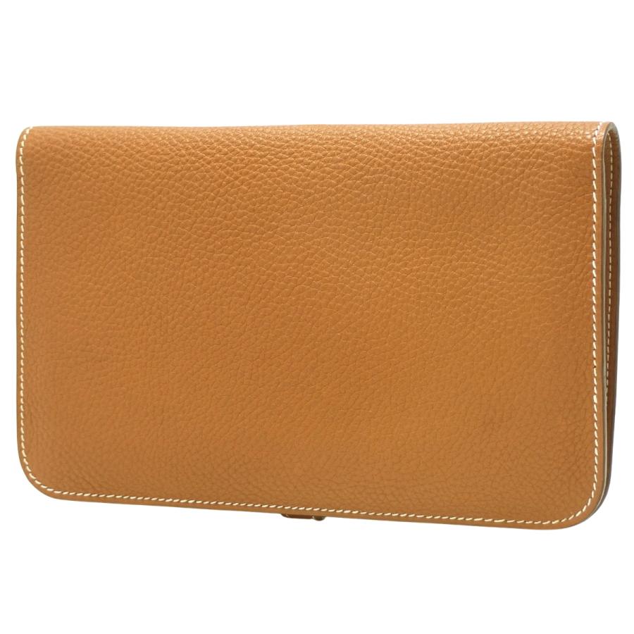 HERMES HERMES(エルメス) ドゴン デュオ ゴールド ブラウン トリヨン  