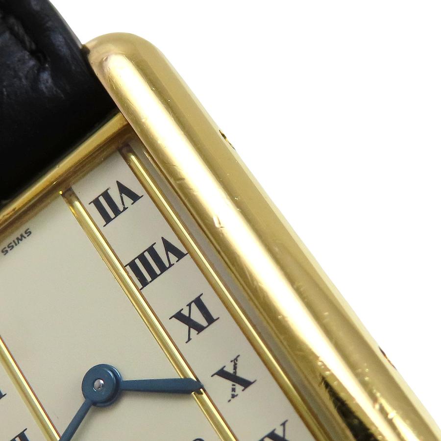 Cartier カルティエ マストタンク SM ヴェルメイユ W1003053 GP/革  