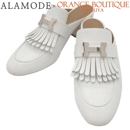 HERMES エルメス 本革 ミュール サンダル Hermes メンズ ミュール Icaro mules 直営店ラッピング (HERMES