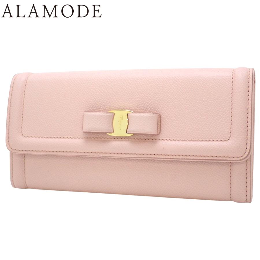 美品 フェラガモ ヴァラリボン レザー 二つ折り 長財布 フェラガモ ヴァラリボン 二つ折り 長財布 ロングウォレット 2