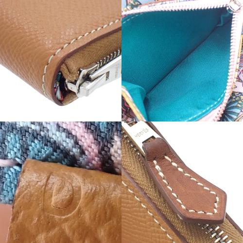 HERMES エルメス アザップコンパクト シルクイン ゴールド ブラウン 