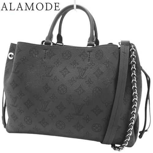 LOUIS VUITTON / ベラ・トート_マヒナ/レザー/BLK/総柄 LOUIS VUITTON ルイ・ヴィトン モノグラム・マヒナ ベラ・トート