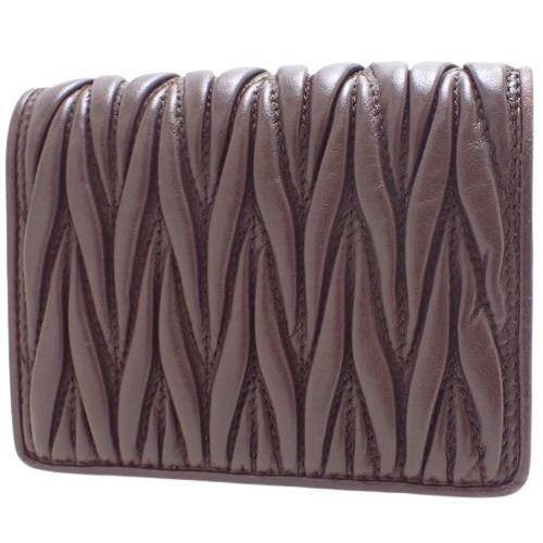 miu miu（ミュウミュウ） マテラッセ コンパクト財布 二つ折り ナッパ