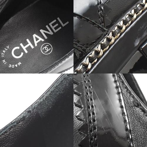 CHANEL（シャネル） レースアップシューズ 靴 36 レザー パテント